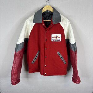 Vintage DuPont Canada Wool Leather Varsity Jacket Men’s 44